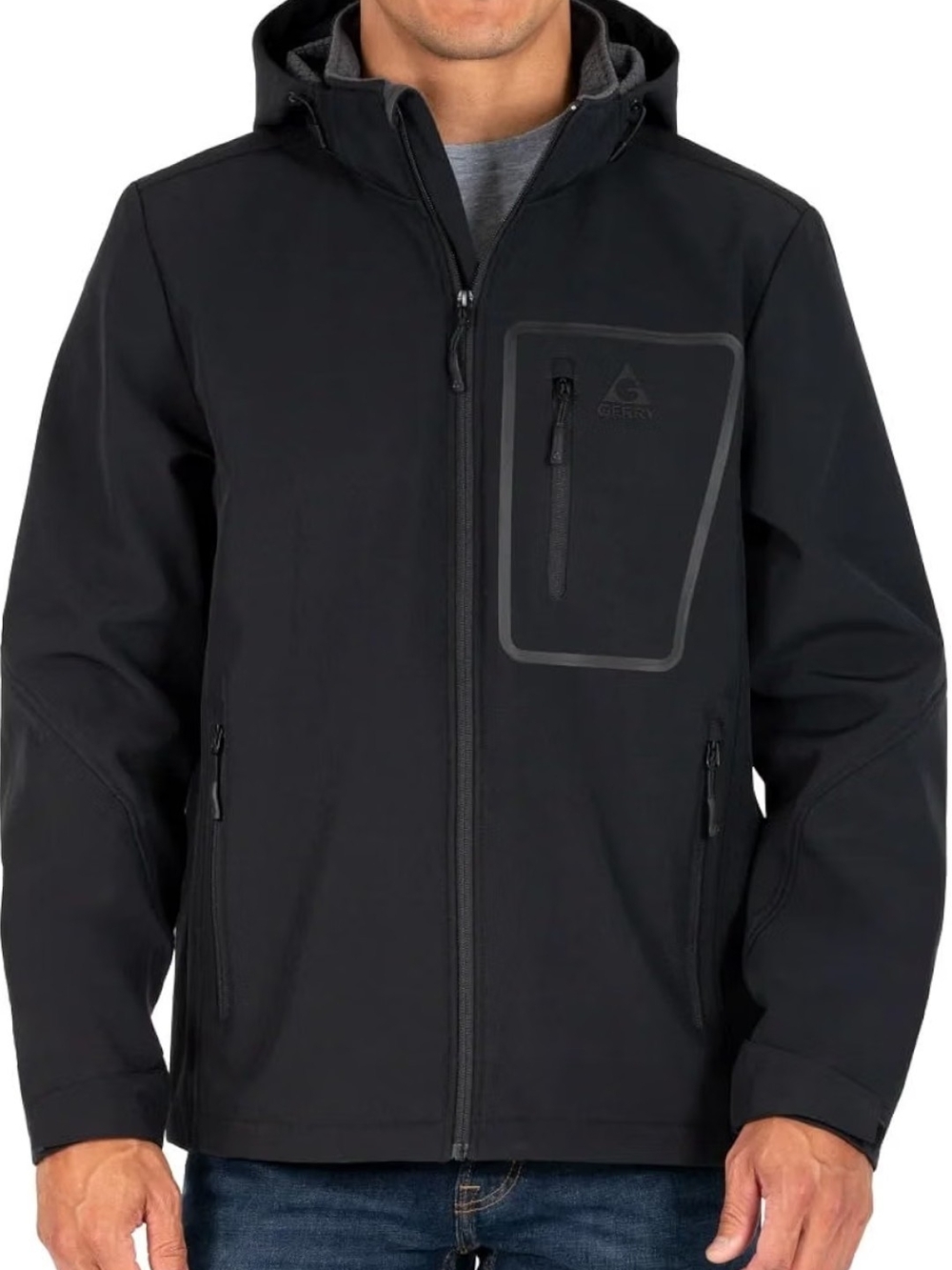 Gerry Weber Black Hooded Raincoat Jacket